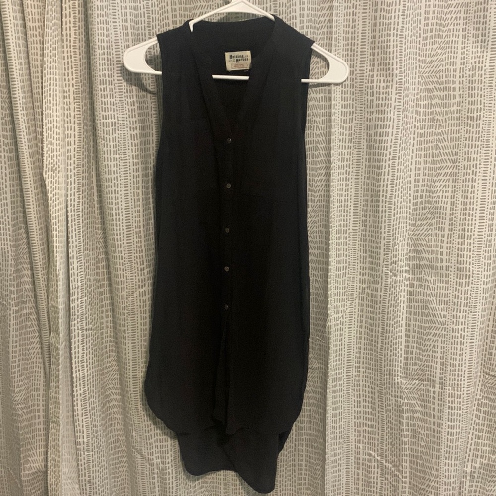 Linen Anthropologie tunic